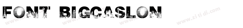 FONT BIGCASLON字体转换
